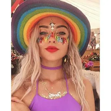 Stunning Rave Rhinestone Face Jewels for Festivals