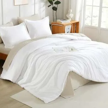 Litanika Queen Comforter Set Lightweight Bedding Fluffy