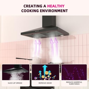 FIREGAS 30" Wall Mount Range Hood with 450 CFM