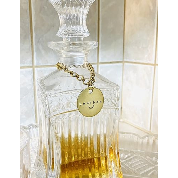 Handcrafted Brass Liquor Decanter Labels Made in USA