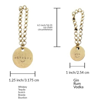 Handcrafted Brass Liquor Decanter Labels Made in USA