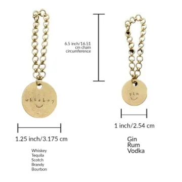 Handcrafted Brass Liquor Decanter Labels Made in USA