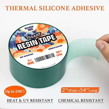 TSSART Resin Tape for Epoxy Resin Molding - Thermal Silicone Adhesive Oxidation and High Temperature...