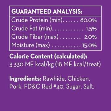 Dingo Twist Sticks, Premium Rawhide Treats For Dogs Made with Real Chicken 50-Count