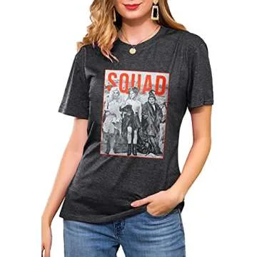 Sanderson Sisters Squad Cute T Shirt Halloween Graphic Tees for Women Hocus Pocus Funny Shirts Fall ...