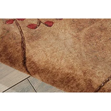 Nourison Somerset Rustic Latte Area Rug 2'x8' Easy Cleaning