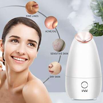 VKK Nano Ionic Facial Steamer for Home Spa and Hydration