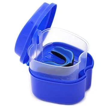 Coolrunner Portable Denture Case for Travel & Storage