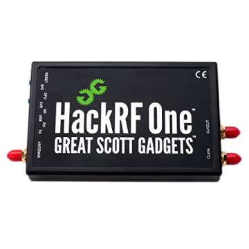 Nooelec HackRF One Software Defined Radio (SDR) & ANT500 Antenna Set. Capable of Receiving All Modes in HF, VHF & UHF Bands. Includes SDR with 1MHz-6GHz Frequency Range & 20MHz Bandwidth and ANT-500