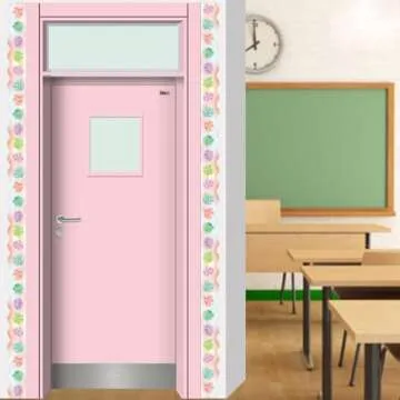 Succulent Bulletin Board Border for Classroom Rustic Bloom Board Trimmer Watercolor Floral Decoration for Back to School Supplies Class Ornament 36ft