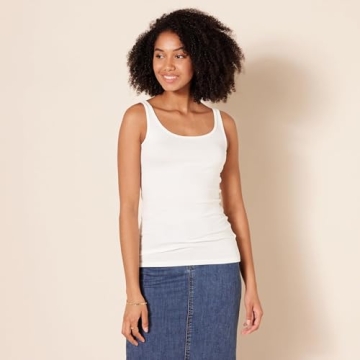 Amazon Essentials Women's Slim-Fit Tank Top Pack of 2