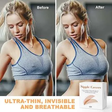 AMFLOWER Nipple Covers for Seamless Comfort and Style
