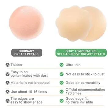 AMFLOWER Nipple Covers for Seamless Comfort and Style