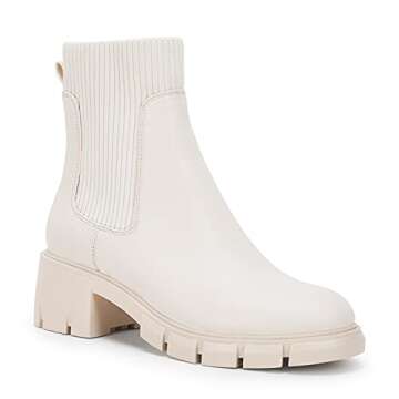 Ruanyu Women's Chunky Block Heel Platform Ankle Boots for Comfort and Style