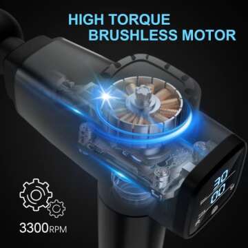 Muscle Massage Gun Deep Tissue Quiet Percussion Massager