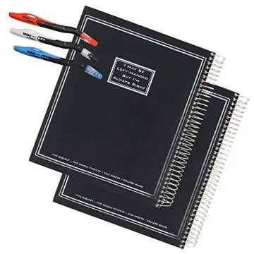 Left-Handed Notebooks with Ergonomic Pens for Comfort