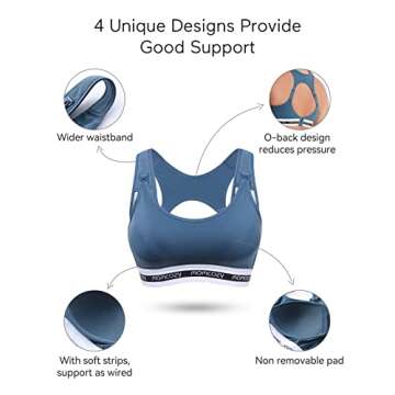 Momcozy Nursing Sports Bra for Active Moms