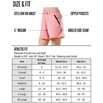 Women's 5 Pack Gym Shorts & Lounge Set with Pockets