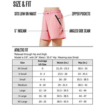 Women's 5 Pack Gym Shorts & Lounge Set with Pockets