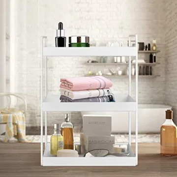 Aisung 3-Tier Bathroom Countertop Organizer for Storage