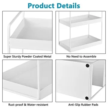 Aisung 3-Tier Bathroom Countertop Organizer for Storage