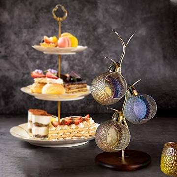 Elegant HoroM Gold Coffee Mug Tree for Your Kitchen