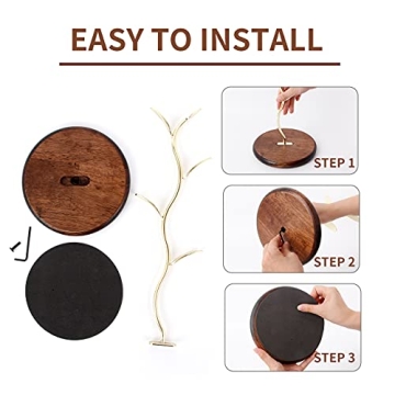 Elegant HoroM Gold Coffee Mug Tree for Your Kitchen