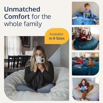 ULTIMATE SACK 6ft Bean Bag Chair for Ultimate Comfort