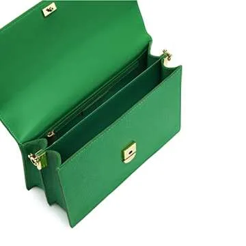 JW PEI Women's Mini Flap Crossbody - Grass Green Lizard