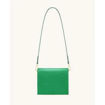 JW PEI Women's Mini Flap Crossbody - Grass Green Lizard