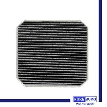 PUREBURG Replacement HEPA Pre-Filter Fits Molekule Air Purifier, High-efficiency Activated carbon 2-in-1 Air Clean Dust VOCs,2-Pack
