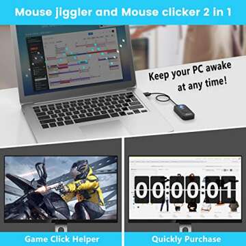 Cloudeck Undetectable Mouse Jiggler for Effortless Clicking