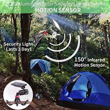 Solar Camping Lights Waterproof for Outdoor Use