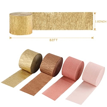 Vibrant 12 Rolls 984 Feet Streamers for Parties