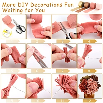 Vibrant 12 Rolls 984 Feet Streamers for Parties