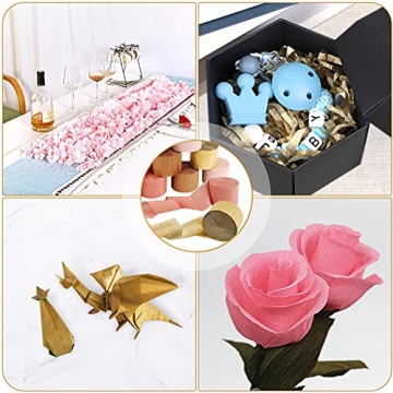 Vibrant 12 Rolls 984 Feet Streamers for Parties