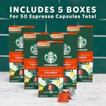 Starbucks Nespresso Original Line, Colombia Coffee Pods 50-count