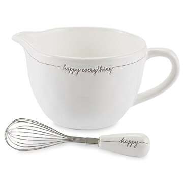 Mud Pie Happy Everything Mixing Bowl Set - Perfect Gift