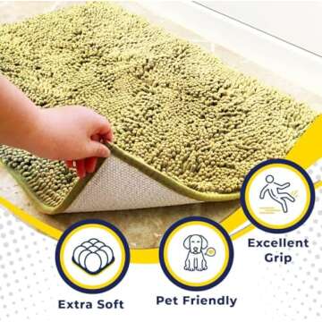 Muddy Mat® Original Dog Door Mat - Super Absorbent Non-Slip Rug for Indoor/Outdoor Use