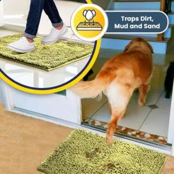 Muddy Mat® Absorbent Dog Door Mat - Non-Slip & Washable