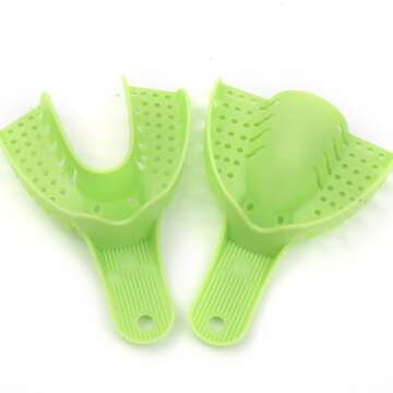 Professional AZDENT Dental Plastic Impression Trays 20 pcs