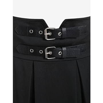 Rose Gal Plus Size Gothic Lace A-Line Mini Tie Dress