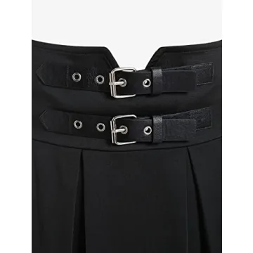 Rose Gal Plus Size Gothic Lace A-Line Mini Tie Dress