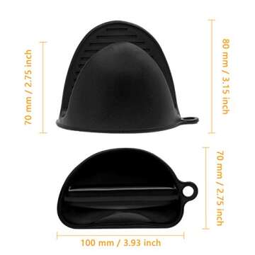 KUFUNG Silicone Cooking Pinch Grips Oven Mitts - Versatile Heat Resistant Gloves for Kitchen and BBQ