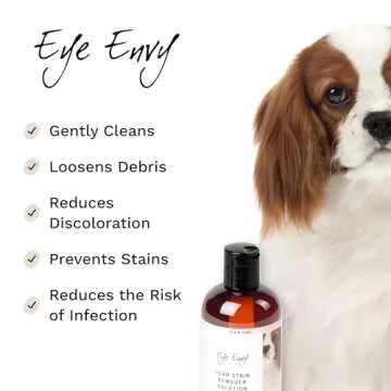 Eye Envy Tear Stain Remover Solution for Dogs|100% Natural,Safe|Recommended by Breeders/Vet/Professi...
