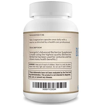 Sunergetic Premium Berberine Supplement 1200mg - Immune Support