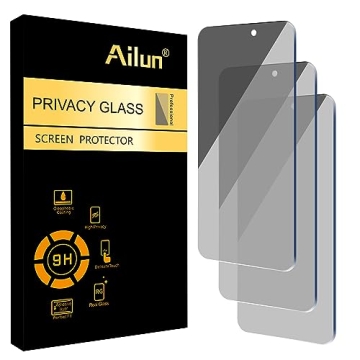 Ailun Privacy Screen Protector Pack for iPhone 16 Plus & 15 Plus - 3 Pack