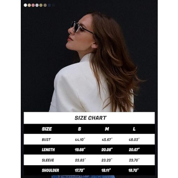 Hvewarm Women's Bomber Jacket With Buttons Casual Varsity Jacket Baseball Jacket Long Sleeve With Pockets(White-L)