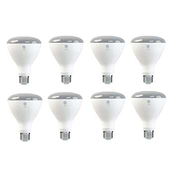 GE LED BR30 Indoor Floodlight Bulb (8 Pack) - Energy Star Certified, Soft White, 10W