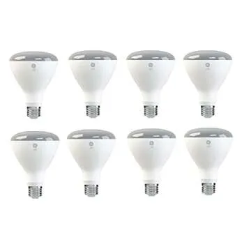 GE LED BR30 Indoor Floodlight Bulb (8 Pack) - Energy Star Certified, Soft White, 10W
